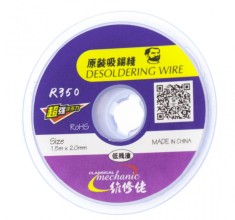 Consumabile 1.5M X 2.0 mm Mechanic Original Sucking Line BGA Desoldering Solder Wire BGA Tin Absorbtion Line For PCB Board Solder Clean Tool