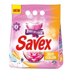 Detergent Pudra pentru Rufe SAVEX 2 in 1 Parfum Lock Care, 2 kg, Detergent SAVEX, Detergent Pudra, Detergent Pudra Automat, Detergent Automat pentru H foto