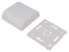 Carcasă montare pe perete ABS albă 80x80x25 mm