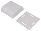Carcasă montare pe perete ABS albă 80x80x25 mm