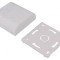 Carcasă montare pe perete ABS albă 80x80x25 mm