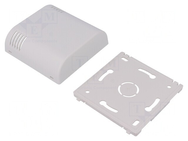 Carcasă montare pe perete ABS albă 80x80x25 mm