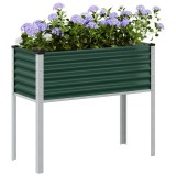 Cumpara ieftin Jardinieră de grădină, verde, 100x45x90 cm, oțel