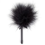 Secretplay 100% Fetish-Mini Duster Negru cu Pene