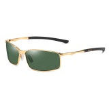 Ochelari de soare pentru barbati, 559, gold / green