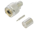 Connector N tata drept 50 Ohm argintat TE Connectivity