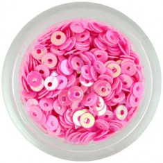 Paiete rotunde în formă de disc, roz