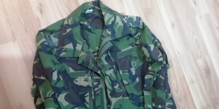 M2 - Scurta militara mozaic padure - locotenent artilerie - piesa de colectie!
