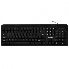 Tastatura qwerty Spacer SPKB-168, USB, Negru foto