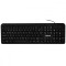Tastatura qwerty Spacer SPKB-168, USB, Negru