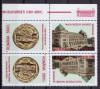 RO 2001 ,LP 1575 ,&quot;100 ani P.Postelor &quot; ,2 serii tete-beche - jos comun , MNH, Nestampilat