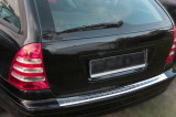 Ornament protectie bara spate/portbagaj crom Mercedes C-Class S203 T-Model break 2001-2007