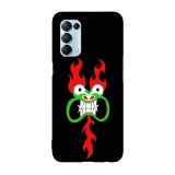 Husa compatibila cu Oppo Find X3 Lite model Angry Aku Samurai Jack, Silicon, TPU, Viceversa, Transparent, Carcasa