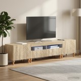 Cumpara ieftin Set de 3 piese pentru TV cu LED Stejar Sonoma Lemn prelucrat