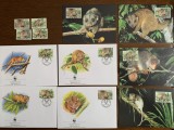 Solomon - serie 4 timbre MNH, 4 FDC, 4 maxime, fauna wwf