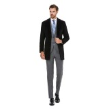 Palton barbati casmir business negru B157