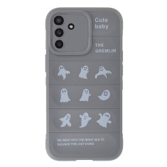 Husa compatibila cu samsung galaxy a13 5g, personalizata shockproof rugged, camera protect, gri foto