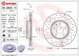 BREMBO 09.A820.1X XTRA LINE - Xtra Disc frana