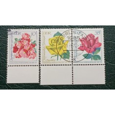 DDR 1972 - expo trandafiri, serie stampilata