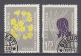 ROMANIA 1957 LP 432 b FLORA CARPATINA 1,55 LEI SI 1,75 LEI EROARE M STAMPILAT