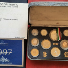 Set comemorativ 12 monede, Italia, 1997 - PROOF - G 3987