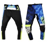 Cumpara ieftin Pantaloni Moto Cross Enduro Unik Racing MX01 Albastru Verde Fluor - Protectii, Ventilatie, Diverse Marimi