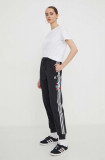 Adidas Originals pantaloni de trening din bumbac culoarea negru, cu imprimeu IU2514