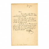 Victor Eftimiu, scrisoare trimisă Luciei Cosma