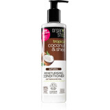 Organic Shop Natural Coconut &amp; Shea balsam hidratant pentru păr uscat și deteriorat 280 ml