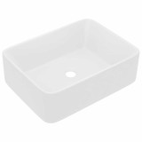 Cumpara ieftin Chiuveta de baie lux, alb mat, 41x30x12 cm, ceramica