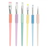Set Pensule Pictură Little President, 6 Bucăți, Varf Plat, Multicolor, M&acirc;ner Lemn