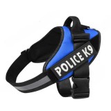 Ham pentru caini Police K9, marimea S, 40-60 cm, Albastru