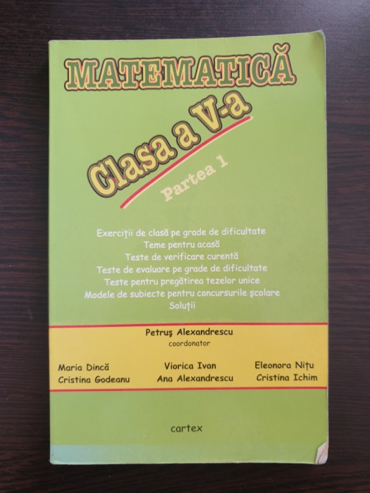 MATEMATICA CLASA A V-A - Petrus Alexandrescu (partea I)