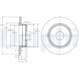 DELPHI BG2510 Disc frana