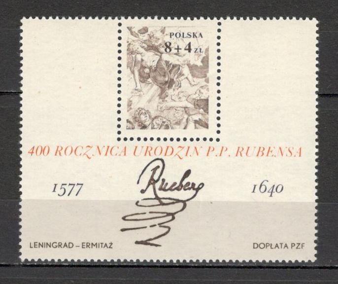 Polonia.1977 400 ani nastere Rubens:Pictura-Bl. MP.105