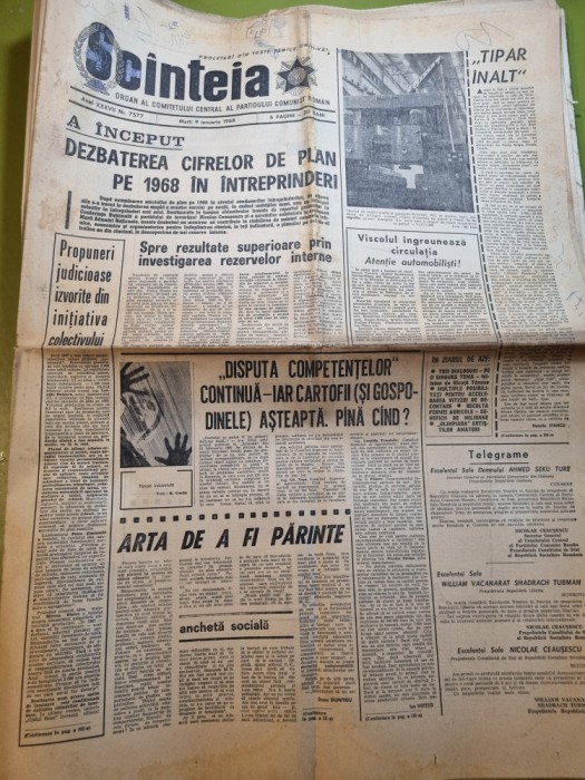 scanteia 9 ianuarie 1968-art. arta de a fi parinte