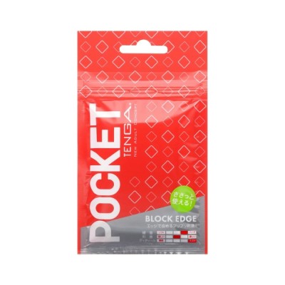 Tenga Block Edge - Masturbator, transparent, 8 cm foto