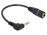 Cablu DELOCK 65397 Jack 2,5mm 3 pini unghiular la Jack 3,5mm 3 pini soclu