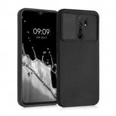 Husa pentru Xiaomi Redmi 9, Silicon, Negru, 56364.01, kwmobile foto