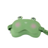 Masca de dormit, flippy, 2 in 1, cu tetiera, din particule de spuma si bumbac, model broasca ,verde