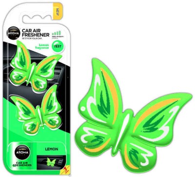 Odorizant auto pentru oglinda AROMA FANCY SHAPES BUTTERFLY Lemon AutoDrive ProParts foto