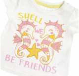 Tricou fetite - Be friends (Marime Disponibila: 3-6 luni (Marimea 18, Superbaby