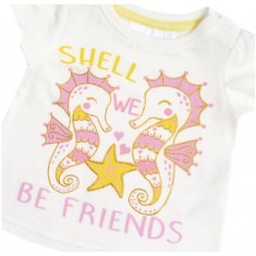 Tricou fetite - Be friends (Marime Disponibila: 6-9 luni (Marimea 19