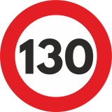 Cumpara ieftin Autocolant Sticker &quot;Limita Viteza&quot; Reflectorizant - 130km/h, AVEX