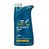 Ulei Motor drujba MANNOL 4-Takt Agro SAE 30 - 1 Litru, Mineral (Utilaje Gradina, Anti-depuneri)