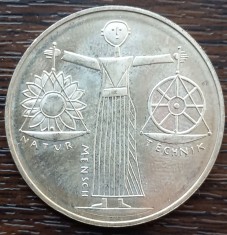 (A422) MONEDA DIN ARGINT GERMANIA - 10 MARK 2000 LIT. A, EXPO 2000, PURITATE 925