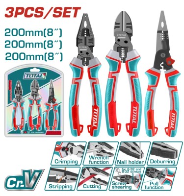 TOTAL - SET 3 CLESTI MULTIFUNCTIONALI Cr-V foto