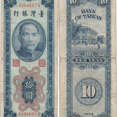 1955 ( 1 IX ) , 10 yuan ( P-1967 ) - Taiwan