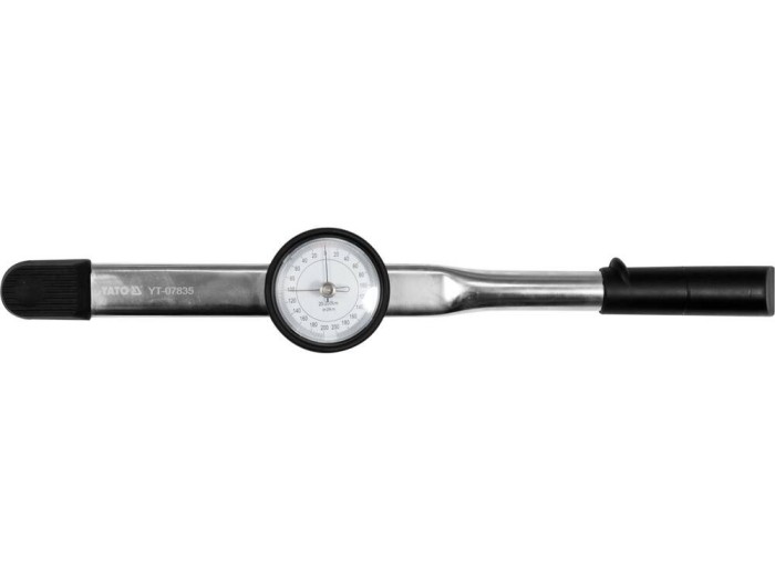 YATO Cheie dinamometrica cu ceas prindere 1/2&#039;&#039;, cuplu strangere 0-200 Nm