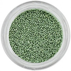 Perle decorative 0,5mm - verde mazăre